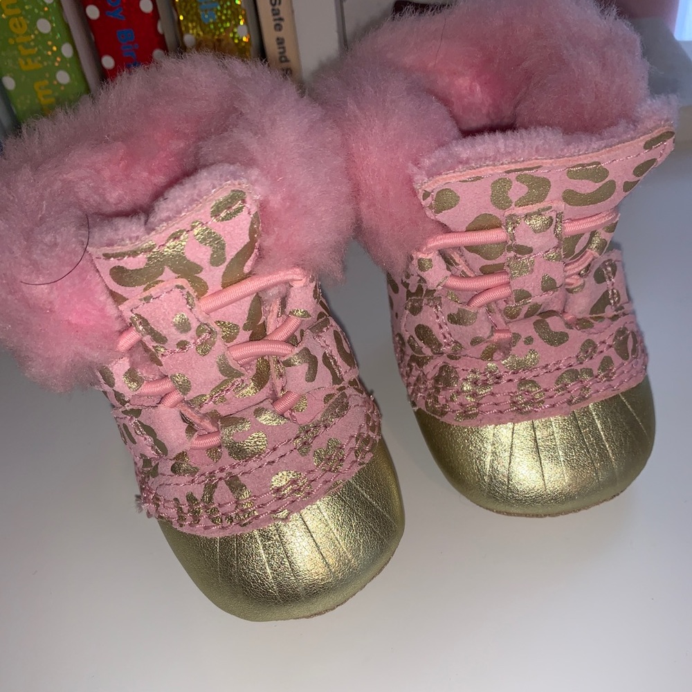 Baby Girl's Caribootie Shearling-Lined Boots